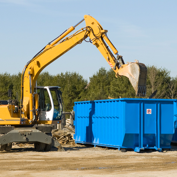 are there any restrictions on where a residential dumpster can be placed in Prince Georges County